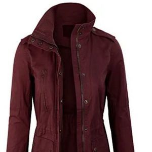 KOGMO Womens Military Anorak Safari Jacket